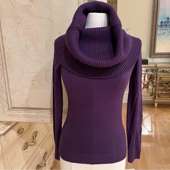 NWT MICHAEL Michael Kors Removable Cowl Neck Long-Sleeve Sweater - Picture 10 of 16